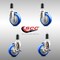 Service Caster 4 Inch 316SS Blue Poly Swivel 1-1/4 Inch Expanding Stem Caster Brake SCC, 2PK SS316EX20S414-PPUB-BLUE-2-TLB-2-114 - alternate 5